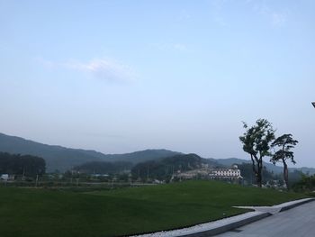 Scenic view of landscape against sky