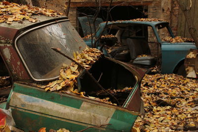 Abandoned rusty machine