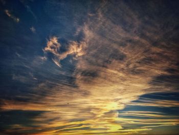 Low angle view of dramatic sky