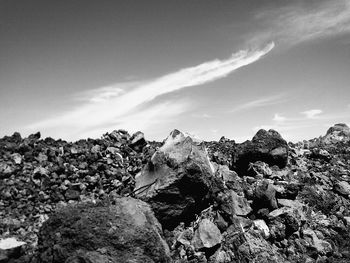 Scenic view of rock formations