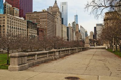 View of skyscrapers in city