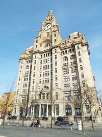 Low angle view of historical building