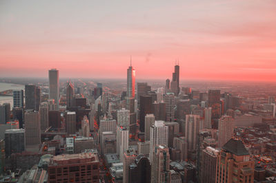 Cityscape at sunset