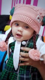 Portrait of cute baby girl