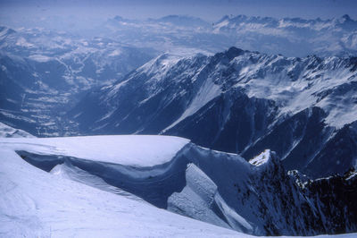 Scenic view of mountain range