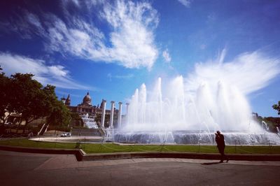 View of fountain