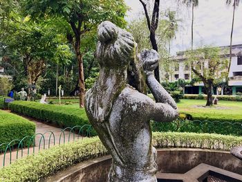 Statue in park