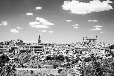 View of cityscape against the sky