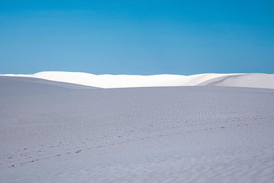 Cloud shadows roam over white sands national monument