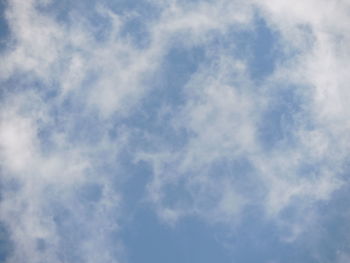 Low angle view of clouds in sky