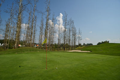 Scenic view of landscape against clear sky