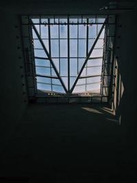 View of sky seen through window