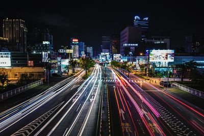 City street at night