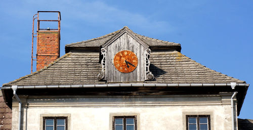 Low angle view of building against sky