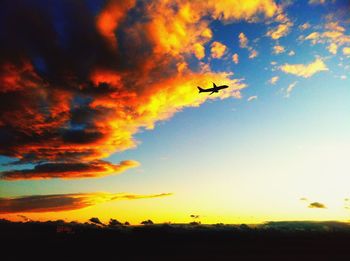 Dramatic sky over landscape