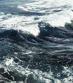 High angle view of sea wave