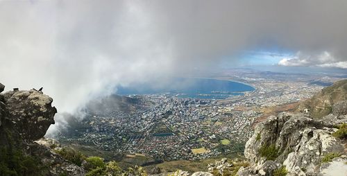 Panoramic view of landscape against sky