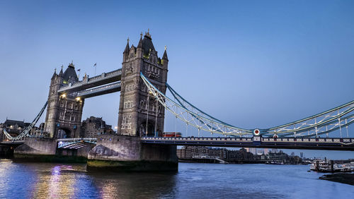 View of bridge over river