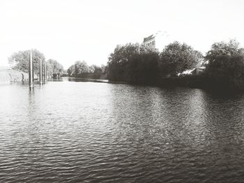 River with trees in background