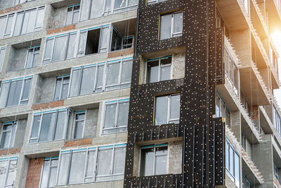 Low angle view of buildings in city