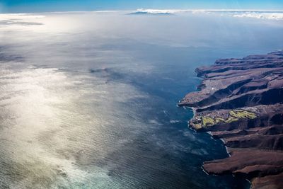 Aerial view of sea