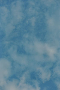 Low angle view of clouds in sky