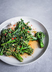 Close-up of salad in plate