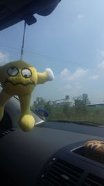 Close-up of cropped object against sky