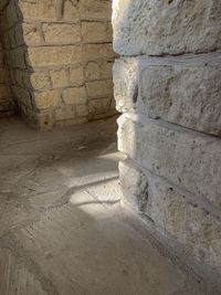 Close-up of stone wall