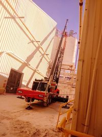 Construction site against sky