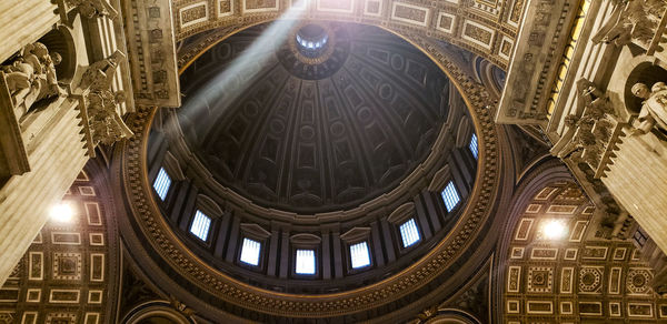 Low angle view of dome of building