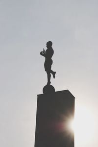 Low angle view of statue