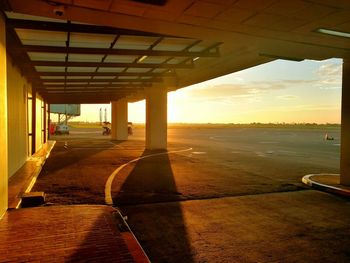 Bridge against sky during sunset