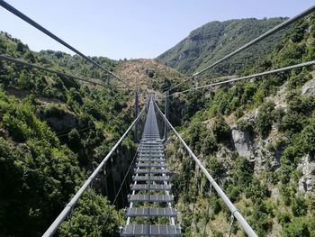 Low angle view of bridge against sky