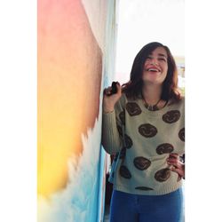 Portrait of young woman