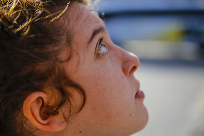 Close-up of girl