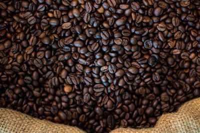 Close-up of coffee beans