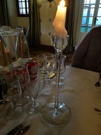 Wineglasses at home