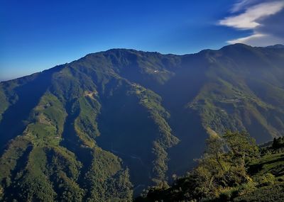 Scenic view of mountain range