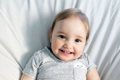 Portrait of cute baby boy