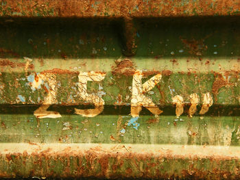 Full frame shot of rusty metal