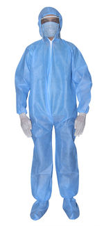 Man standing against white background