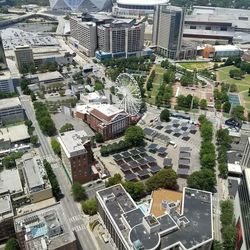 High angle view of cityscape