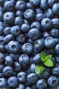 Full frame shot of blueberries