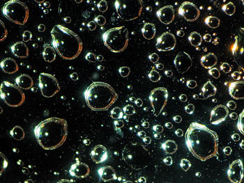 Close-up of bubbles in water