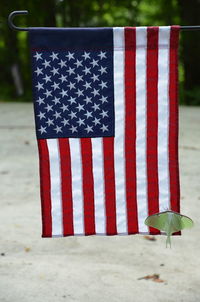 Close-up of flags against flag