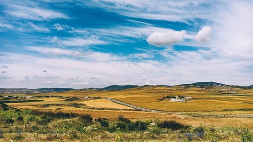 Scenic view of landscape against sky