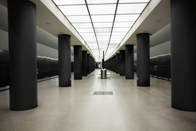 Empty corridor of building