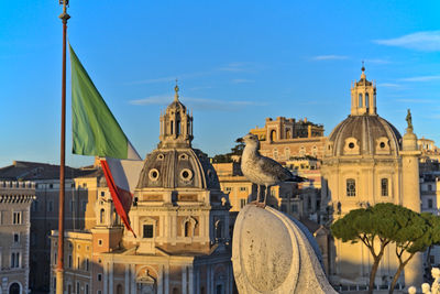 View at the basilica ulpia from altare della patria