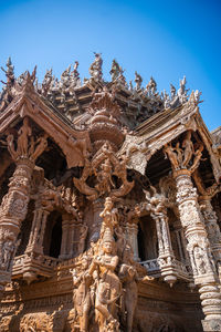 Low angle view of historical building